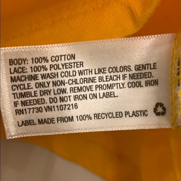 Yellow off the shoulder top - Picture 3 of 8